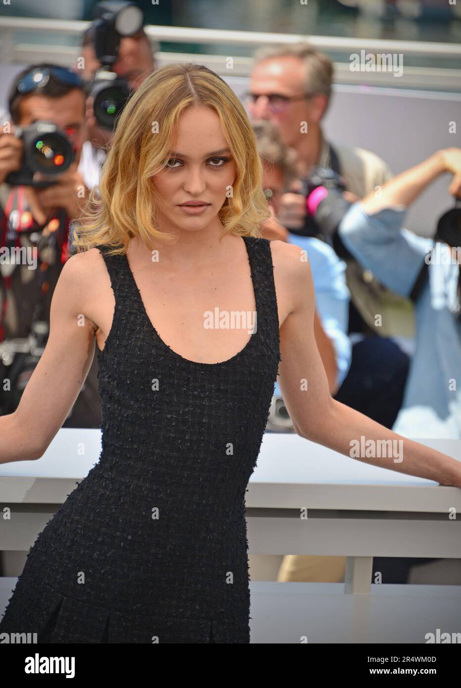 Lily-Rose Depp (dress by Chanel) Photocall of the TV series 'The Idol' 76th  Cannes Film Festival May 23, 2023 Stock Photo - Alamy