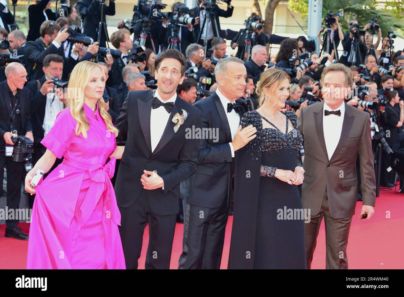 Hope Davis, Adrien Brody, Tom Hanks, Rita Wilson, Bryan Cranston 'Asteroid City' Cannes Film