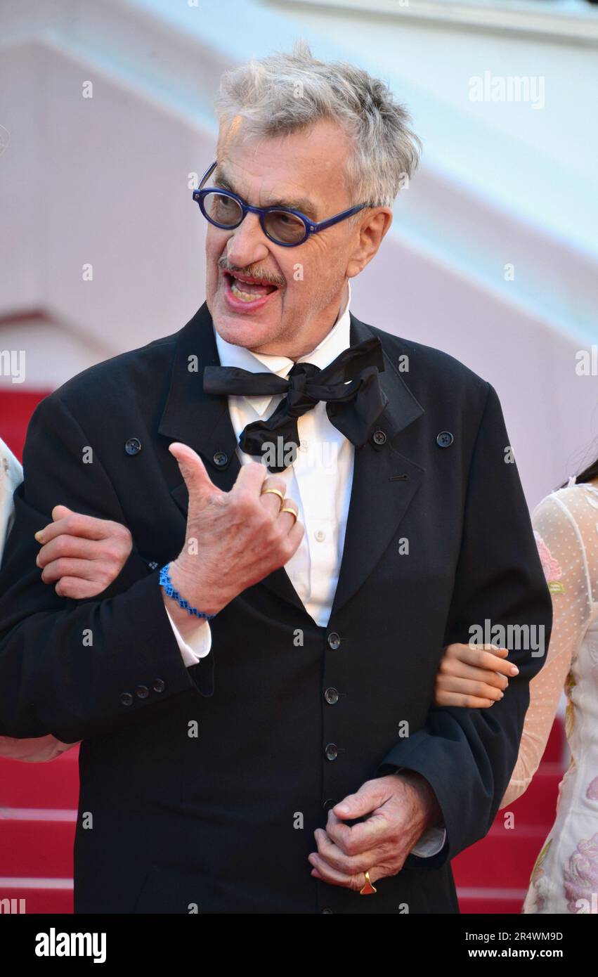 Wim Wenders Departing the 'Perfect Days' red carpet 76th Cannes Film Festival May 25, 2023 Stock Photo