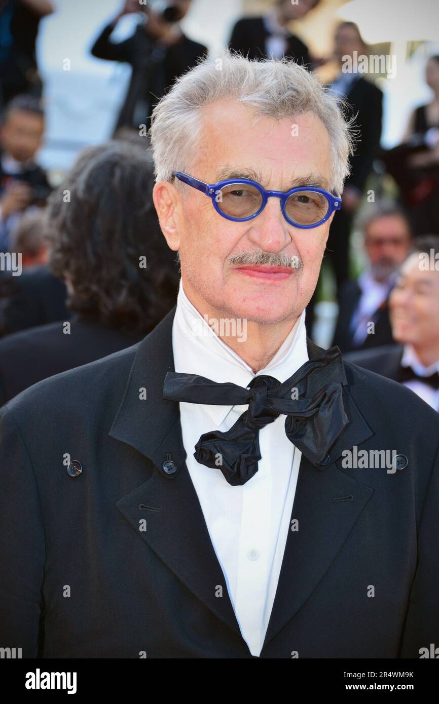 Wim Wenders Departing the 'Perfect Days' red carpet 76th Cannes Film Festival May 25, 2023 Stock Photo