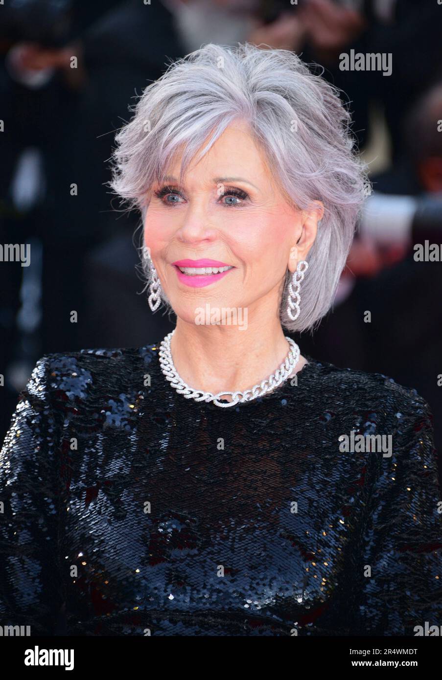 Jane Fonda (dress by AMI Paris) 76th Cannes Film Festival "Elemental