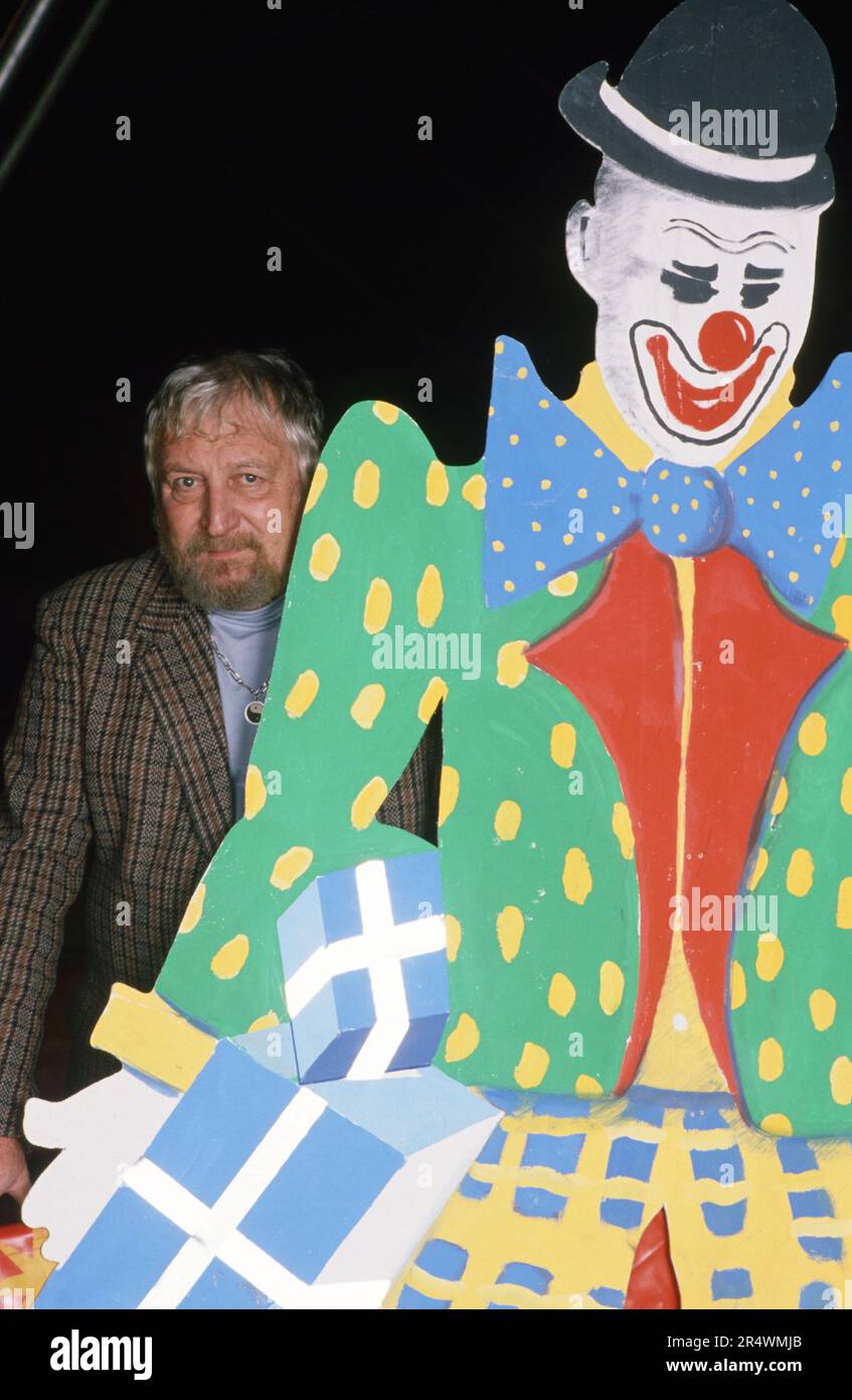 Portrait of Jacques Fabbri made at Cirque Pinder in 1988 Stock Photo