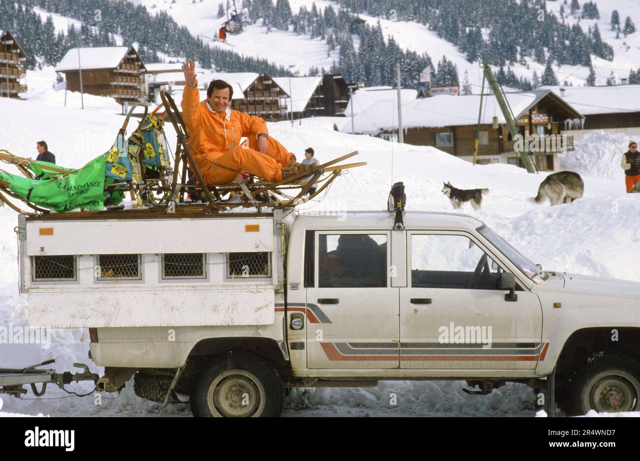 Didier Régnier, presenter of adventure television programmes (Antenne 2