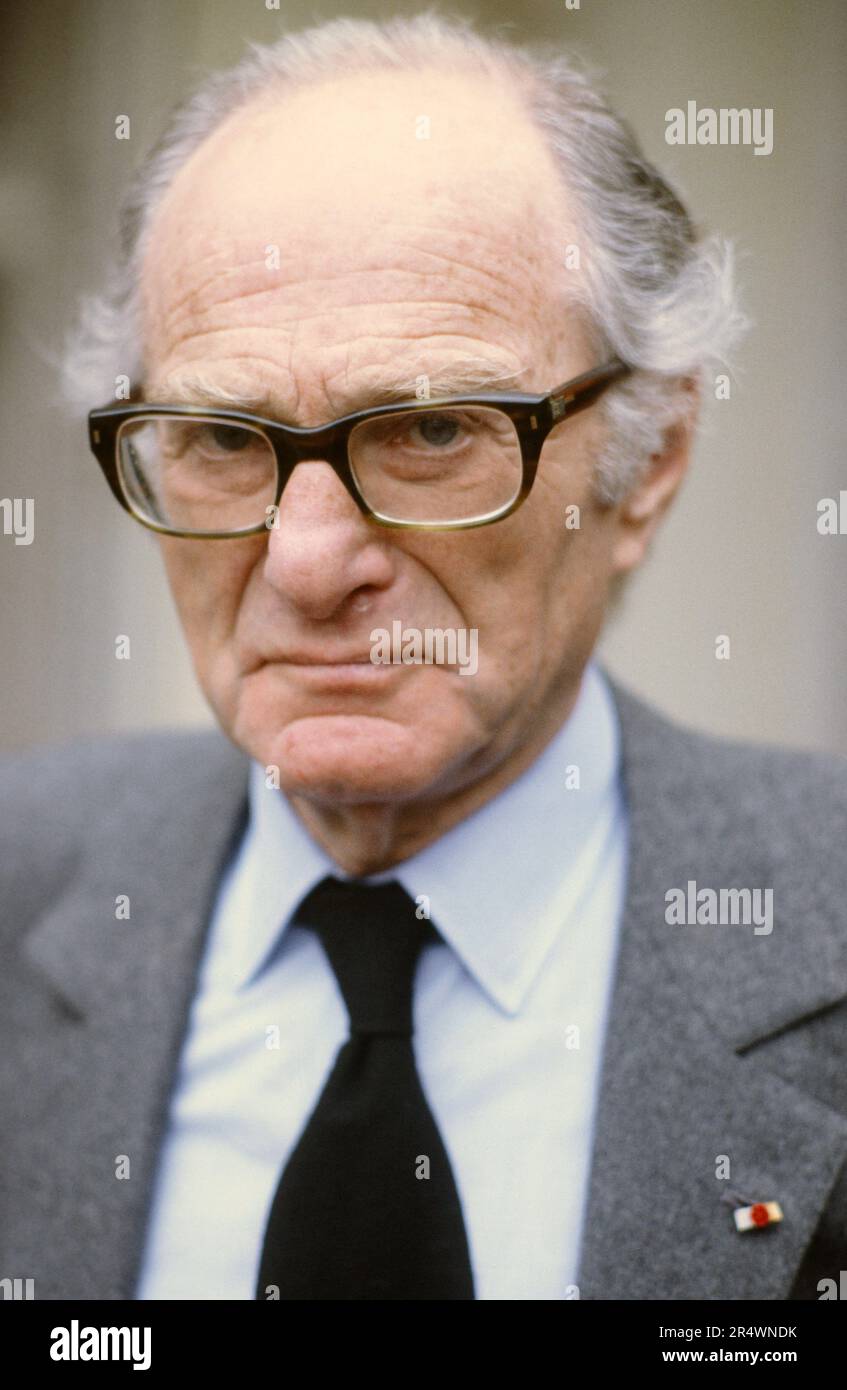 Portrait of Maurice Rheims, art historian and French academician, at ...