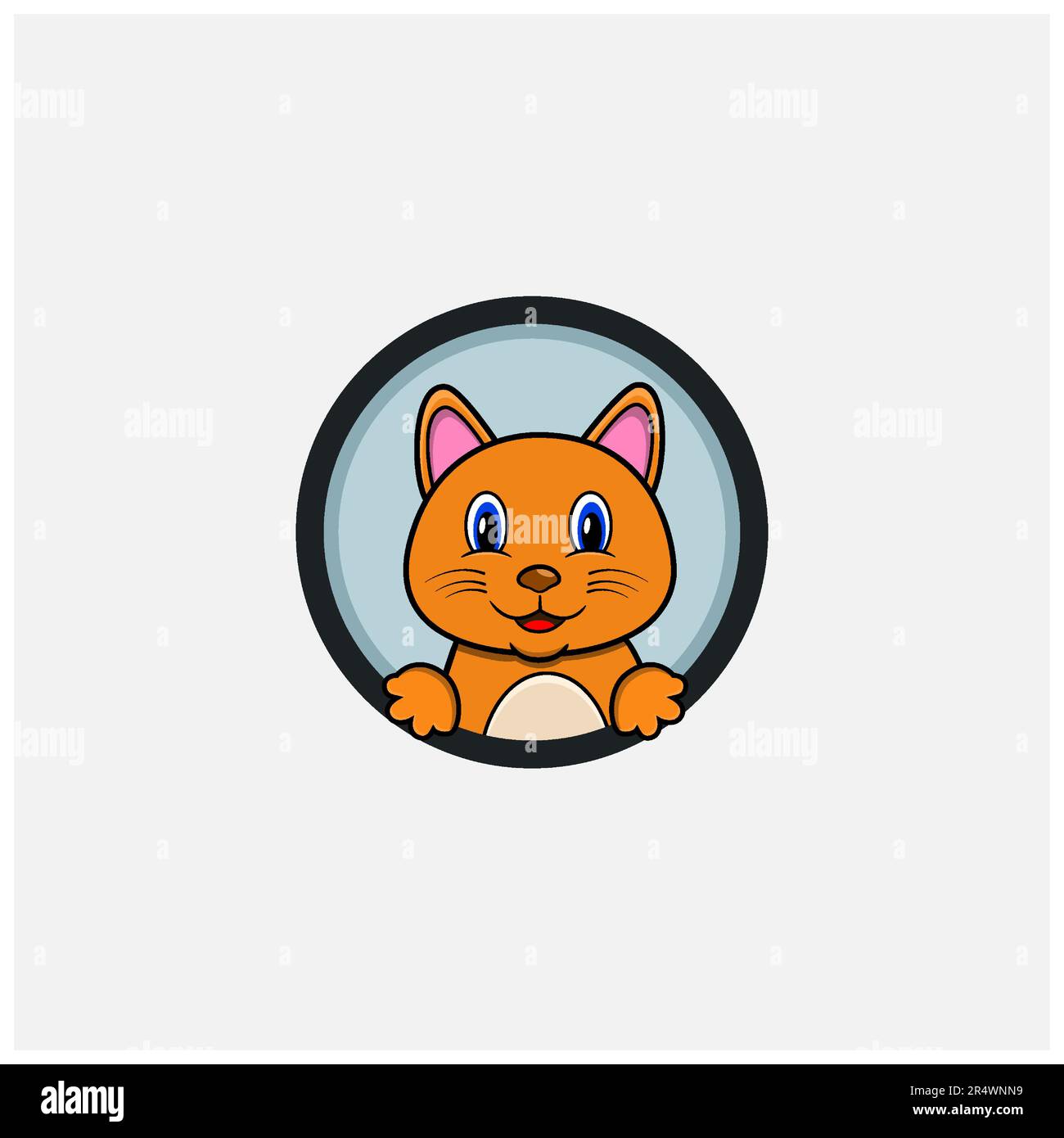 Cute Cat Icon Logo Template and Ideas for Design