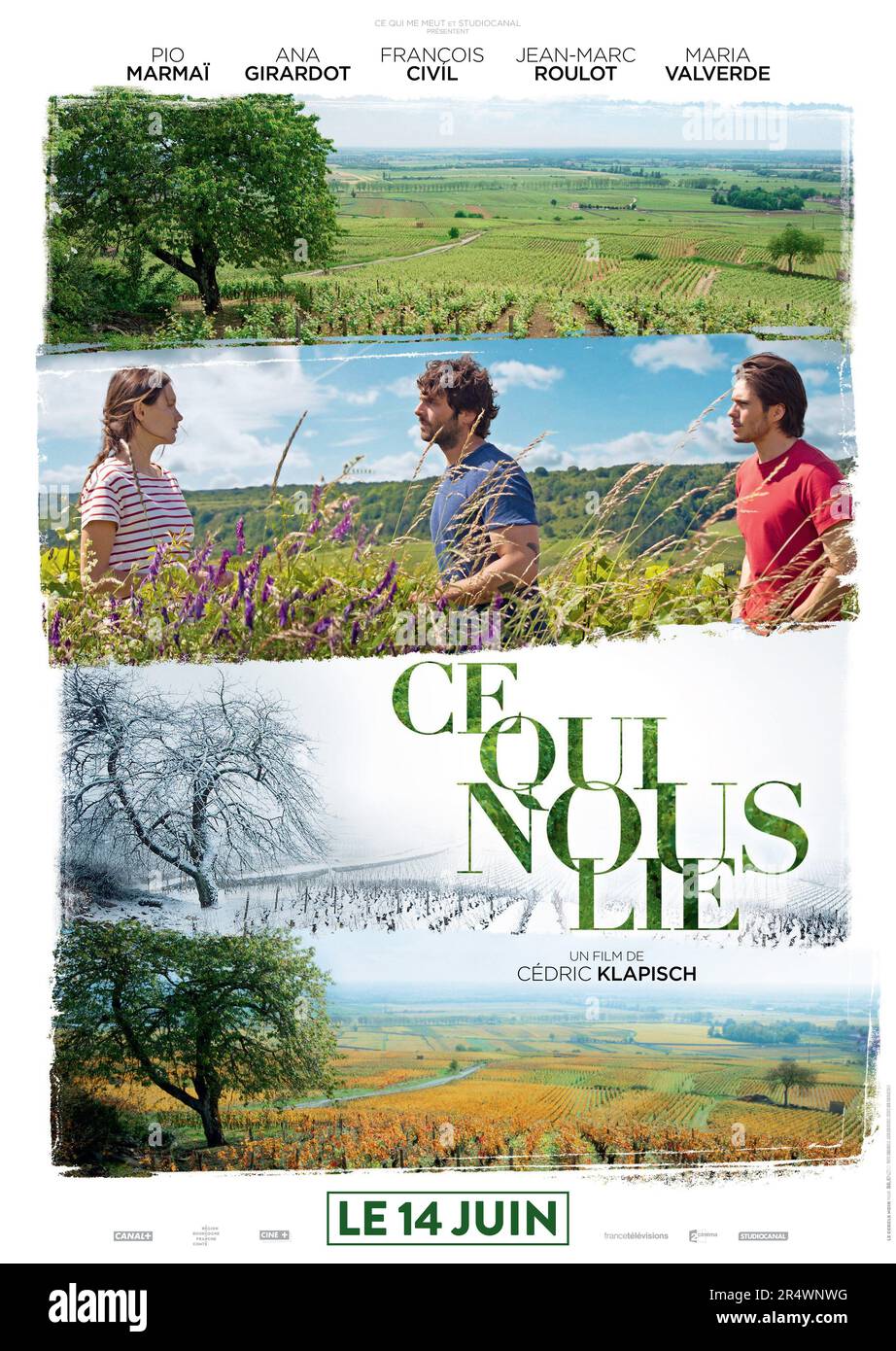 Ce qui nous lie Year : 2017 France Director : Cedric Klapisch Ana Girardot, Pio Marmai, François Civil French poster Stock Photo