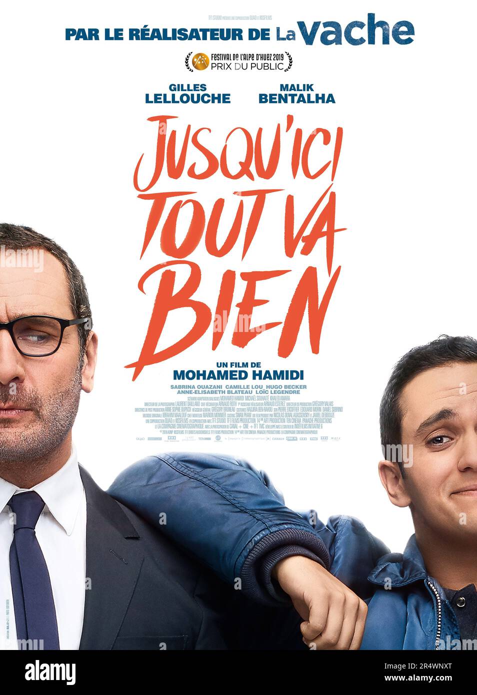 Jusqu'ici tout va bien Year : 2019 France Belgique Director : Mohamed Hamidi Gilles Lellouche, Malik Bentalha French poster Stock Photo