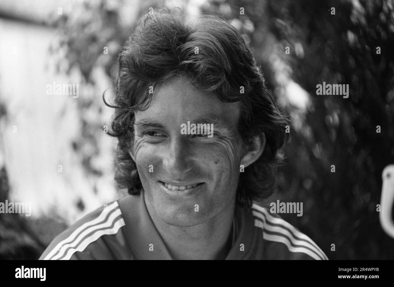 Portrait of Australian tennis player Peter McNamara in 1981. Stock Photo