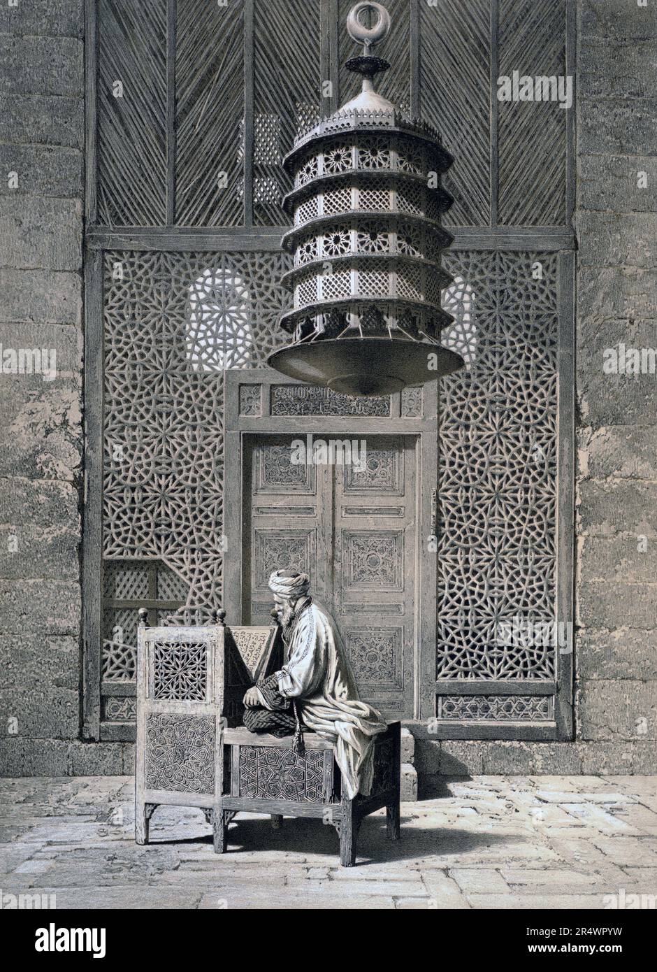 Mosque of the Sepulchre of Sultan Barqouq' (Barquq) Cairo, Egypt. The ...