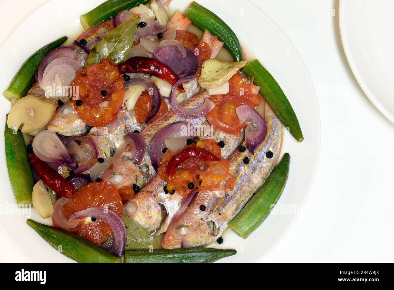 Paksiw na bisugo. Threadfin bream cooked and simmered in vinegar a