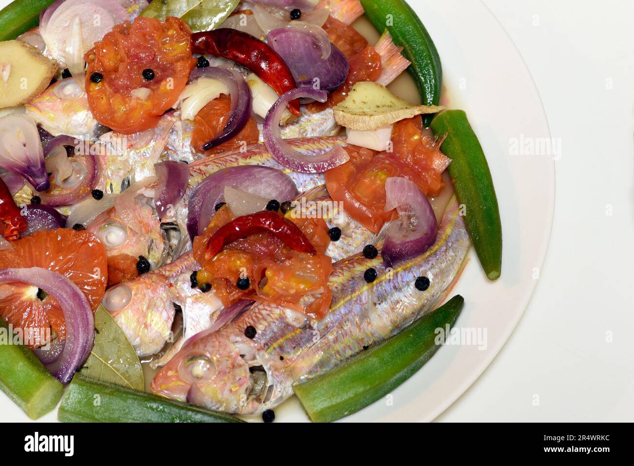 Paksiw na bisugo. Threadfin bream cooked and simmered in vinegar a