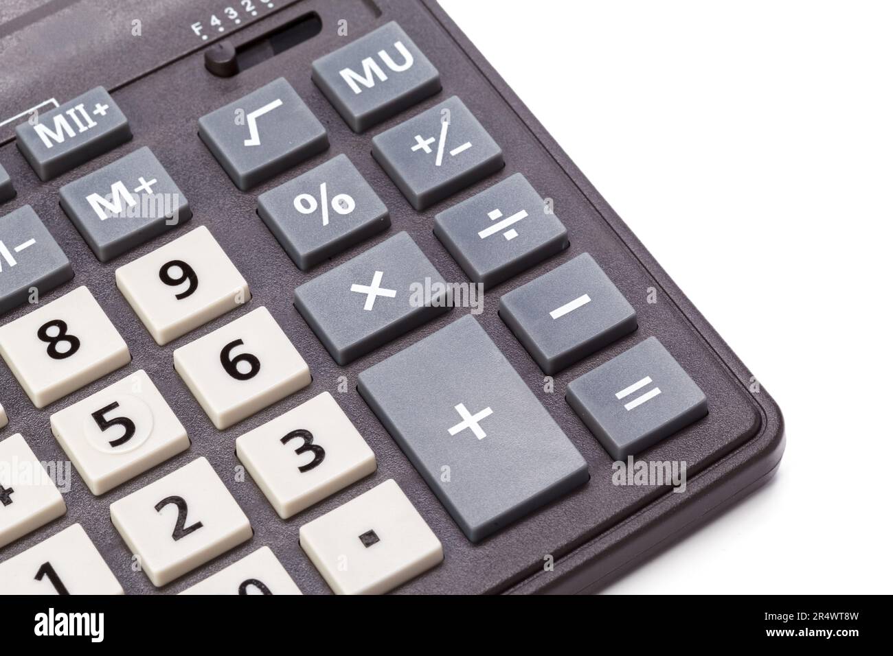 Basic Math Black Calculator black calculator isolated on white background Stock Photo - Alamy