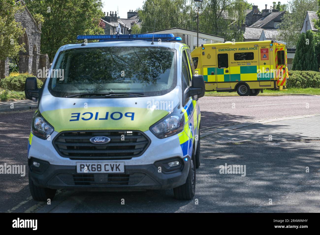 Kirkland, Kendal 30th May 2023 The North West Air Ambulance landed in