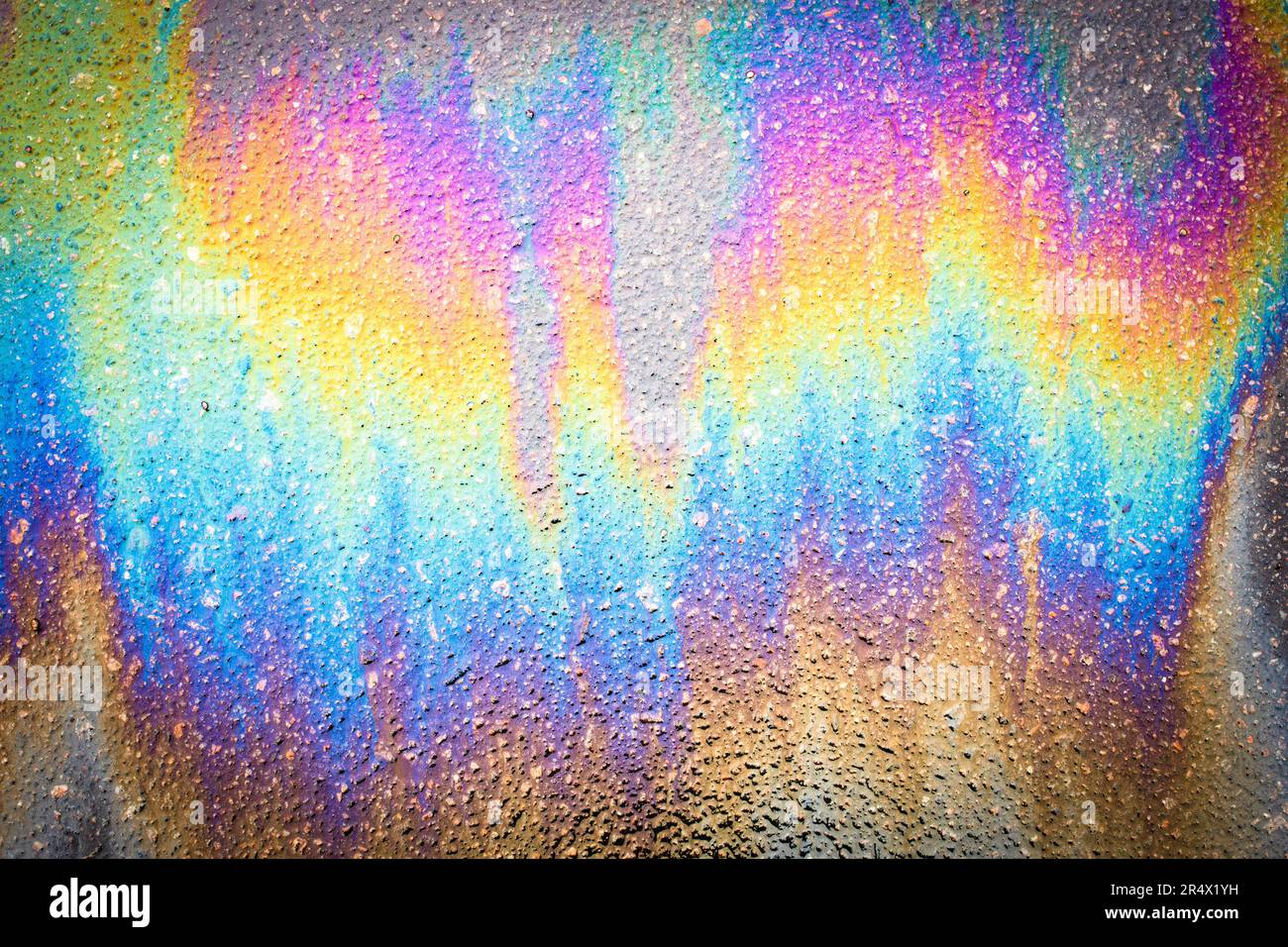 Oil stain, Gas Stain drop from the Car on the Parking Lot Floor Stock Photo Alamy