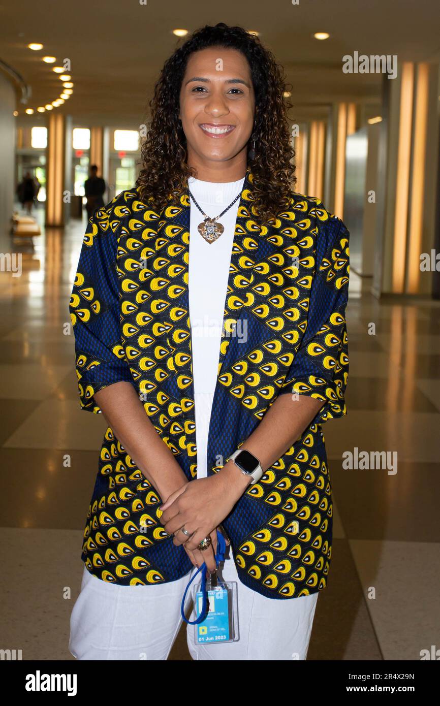 The Minister of Racial Equality of Brazil, Anielle Franco, during the ...