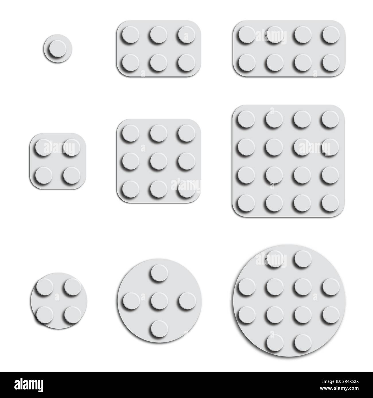 Colorful building bricks set various platforms Stock Photo - Alamy