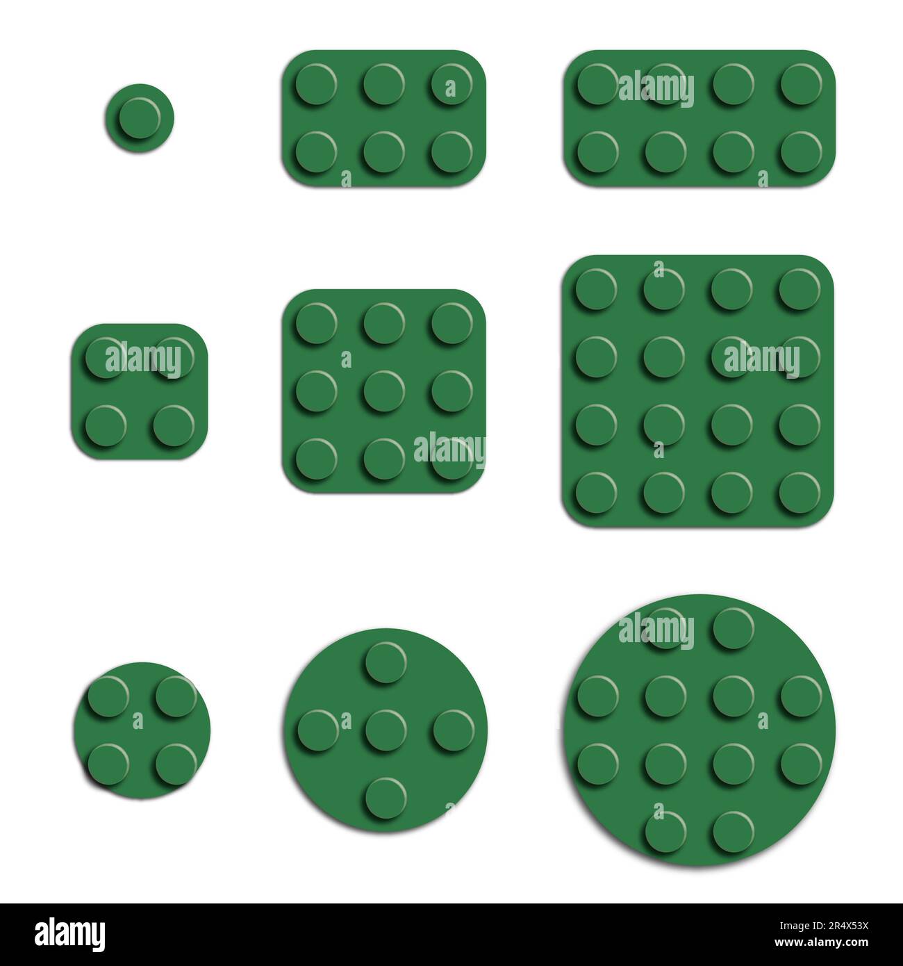 Colorful building bricks set various platforms Stock Photo - Alamy