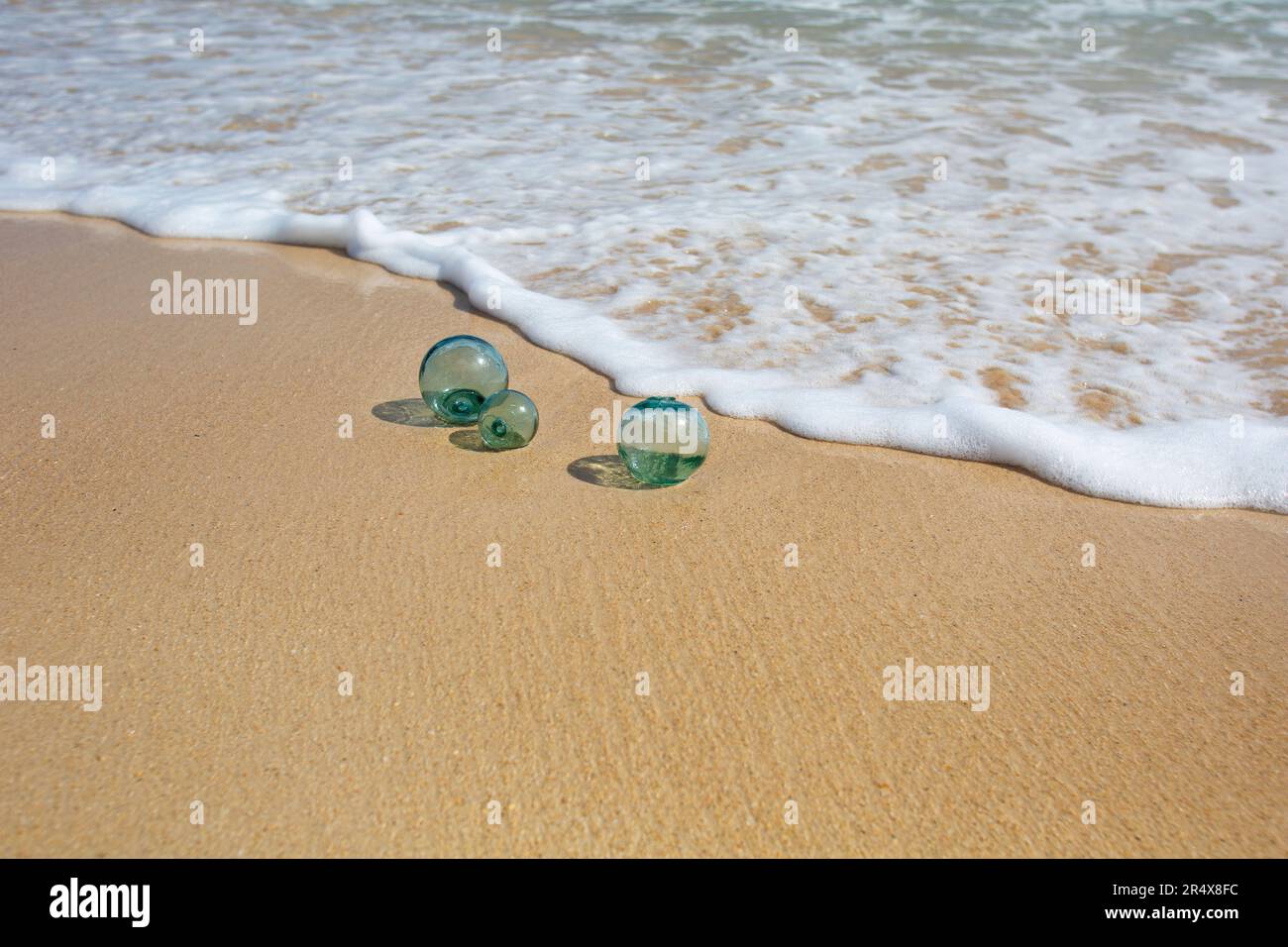 Japanese glass fishing floats hi-res stock photography and images