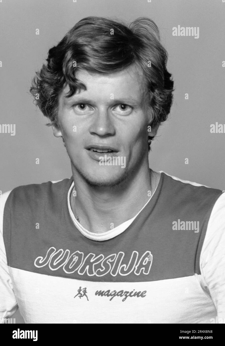 ISMO TOUKONEN Athlete in the finnish track and field team 3000m Stock Photo