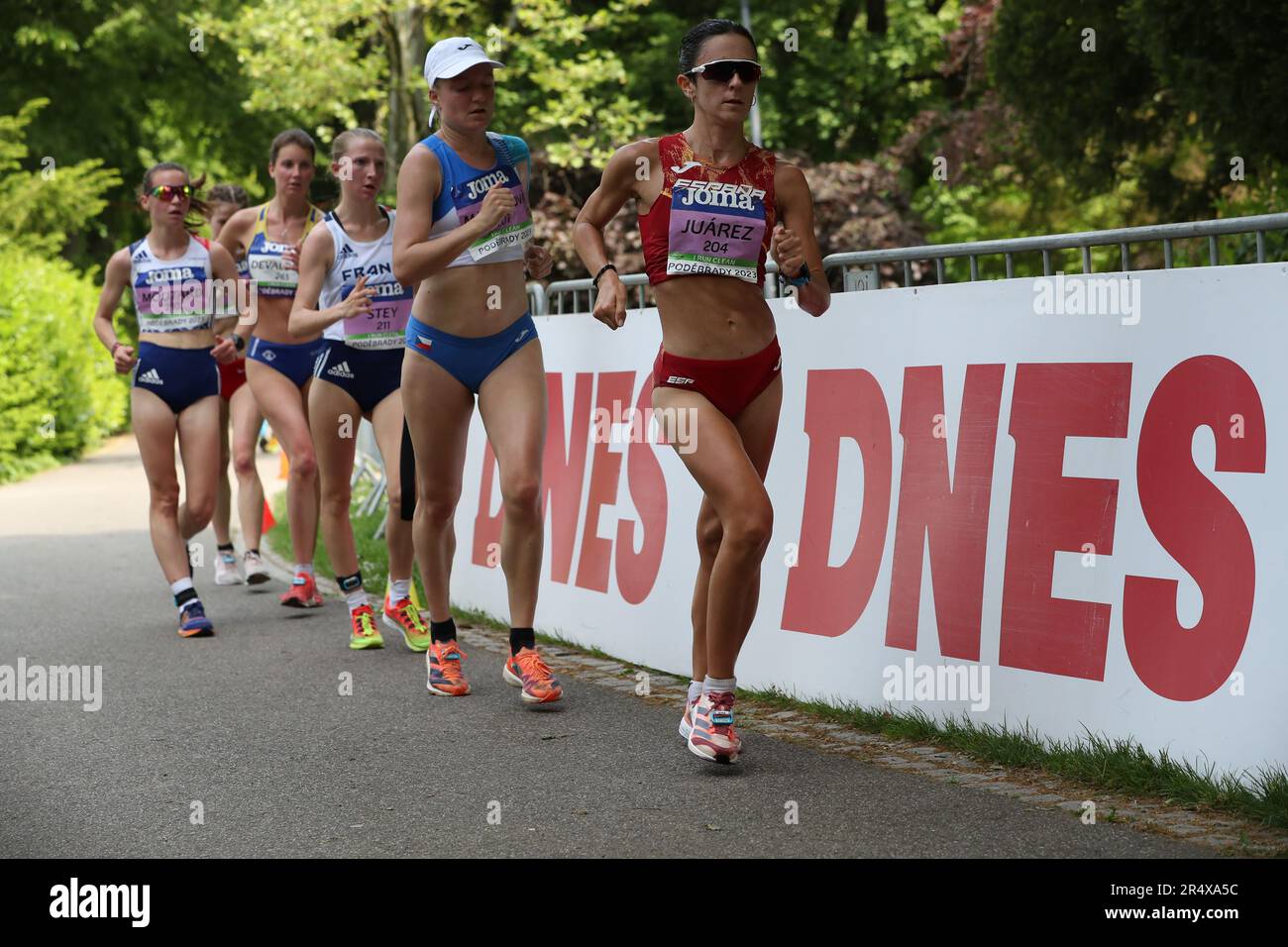 Juarez Racing Team Mar JUÁREZ in the 20km Women at the European Race Walking Team ...