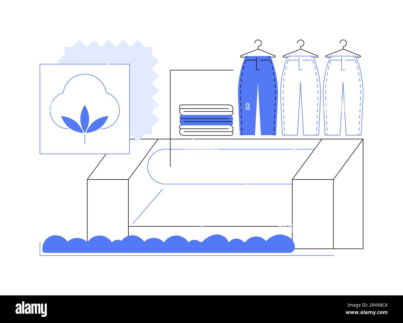 Cardding Clothes Cotton carding abstract concept vector illustration Stock Vector Image ...