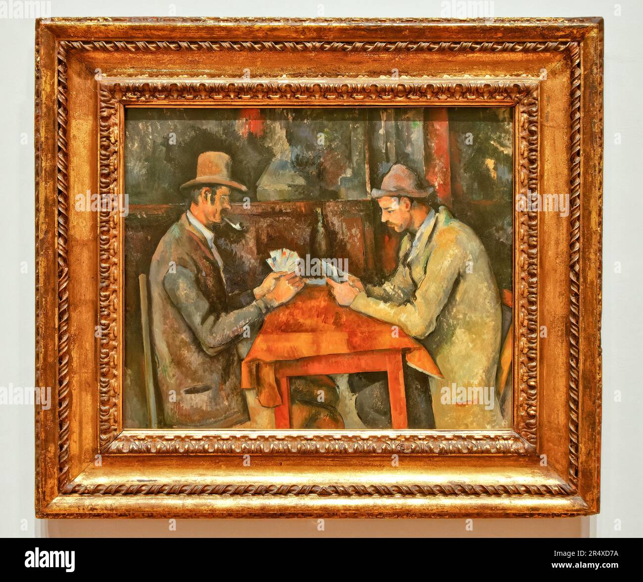 London The Courtauld Gallery Somerset House Paul Cézanne The Card Players 1892–1895 Stock Photo