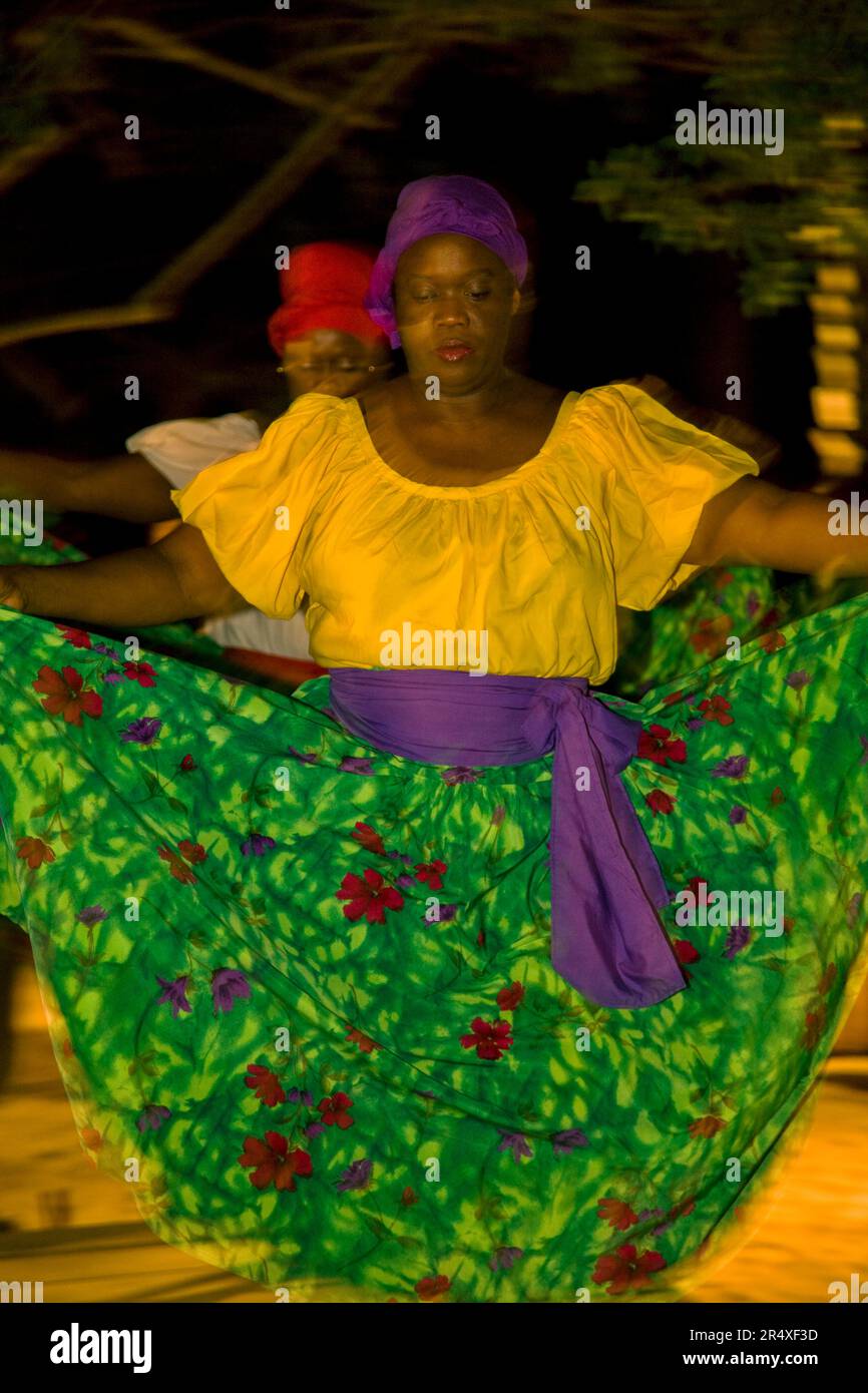 Folk and Cultural Group perform song and dance at a resort in Jamaica