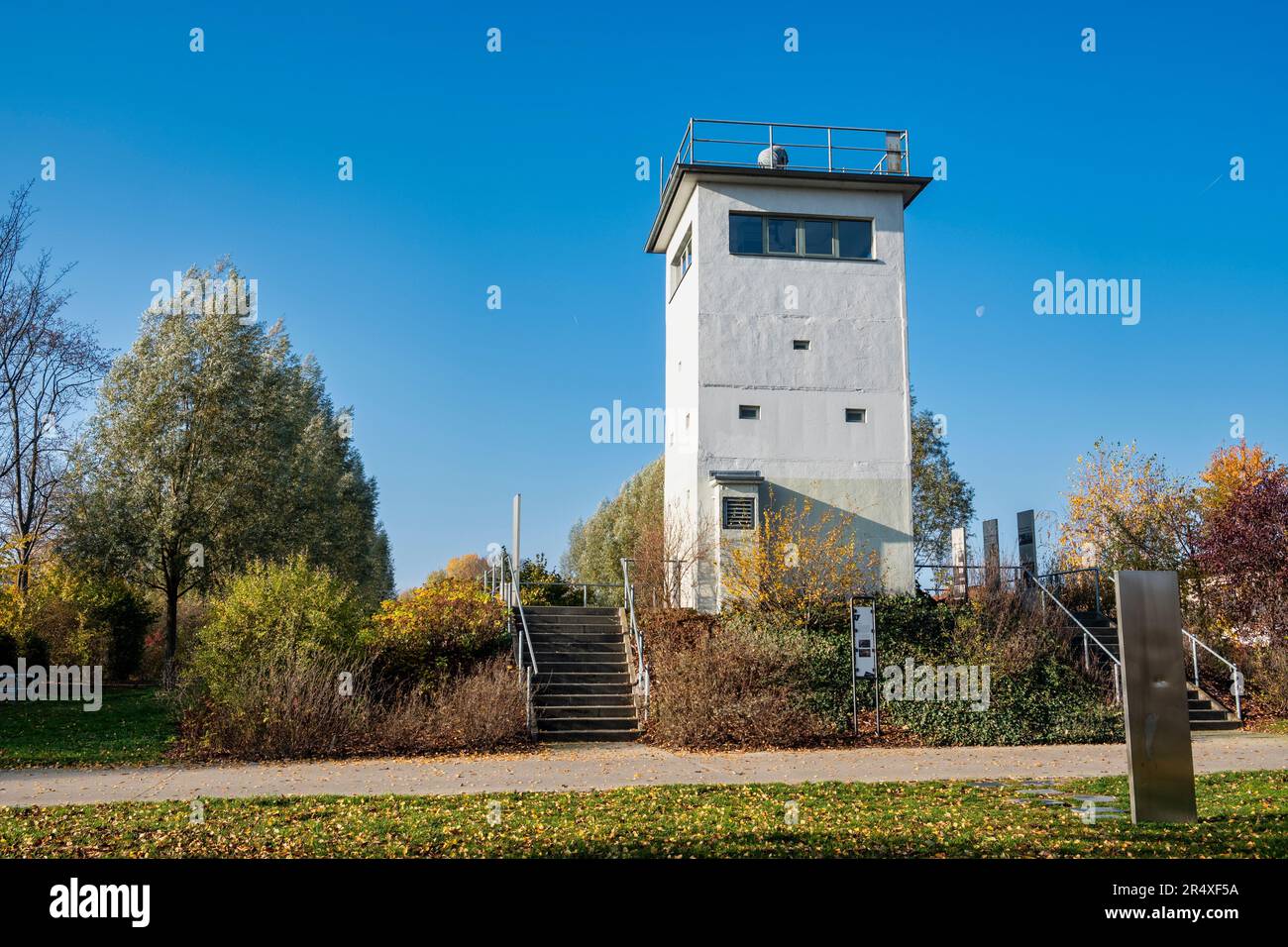 Watchtower Nieder Neuendorf, Hennigsdorf , Brandenburg, Germany Stock Photo