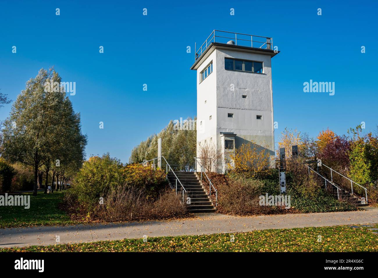 Watchtower Nieder Neuendorf, Hennigsdorf , Brandenburg, Germany Stock Photo