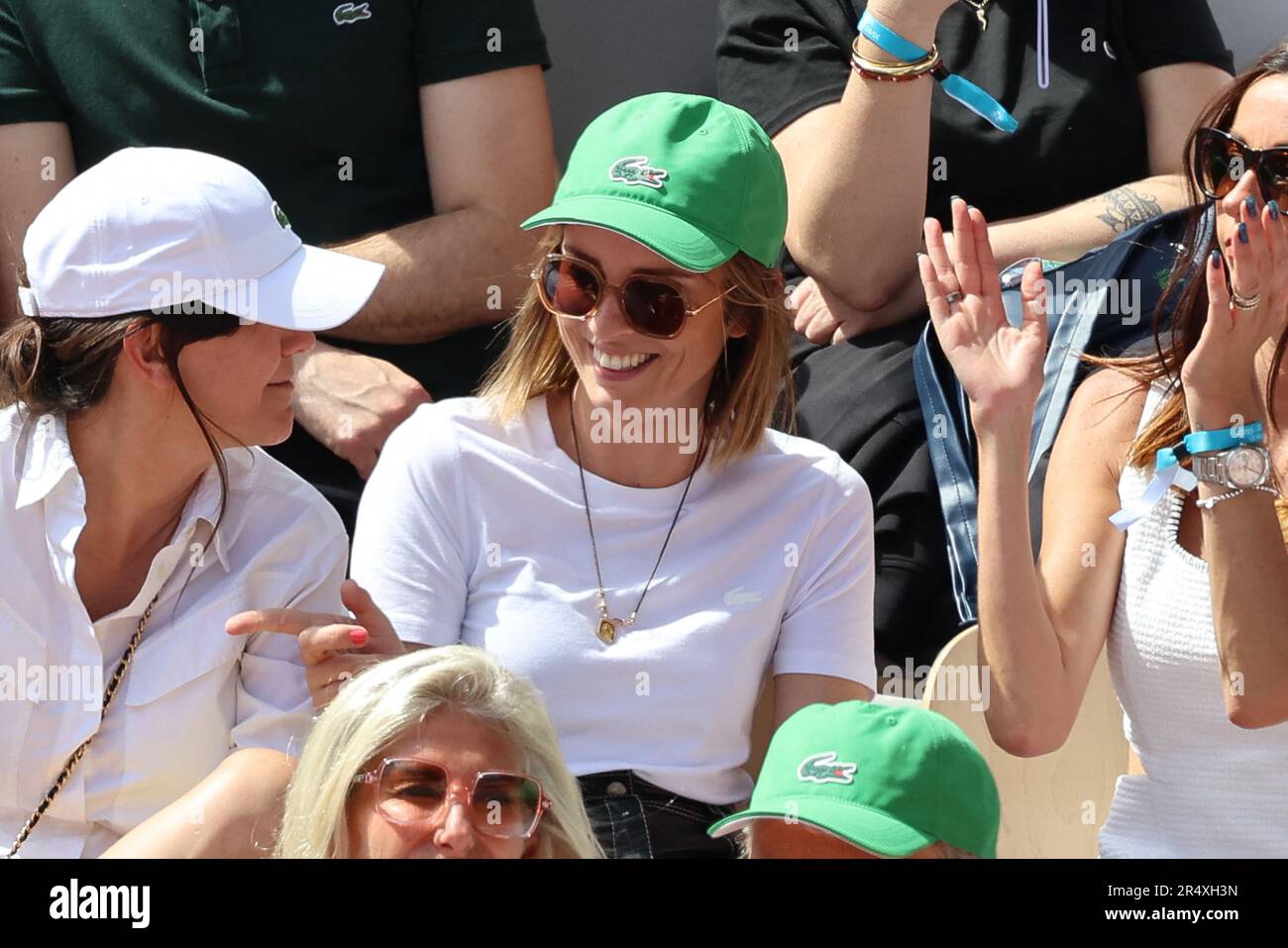 Paris, France. 30th May, 2023. Isabelle Ithurburu in the stands during
