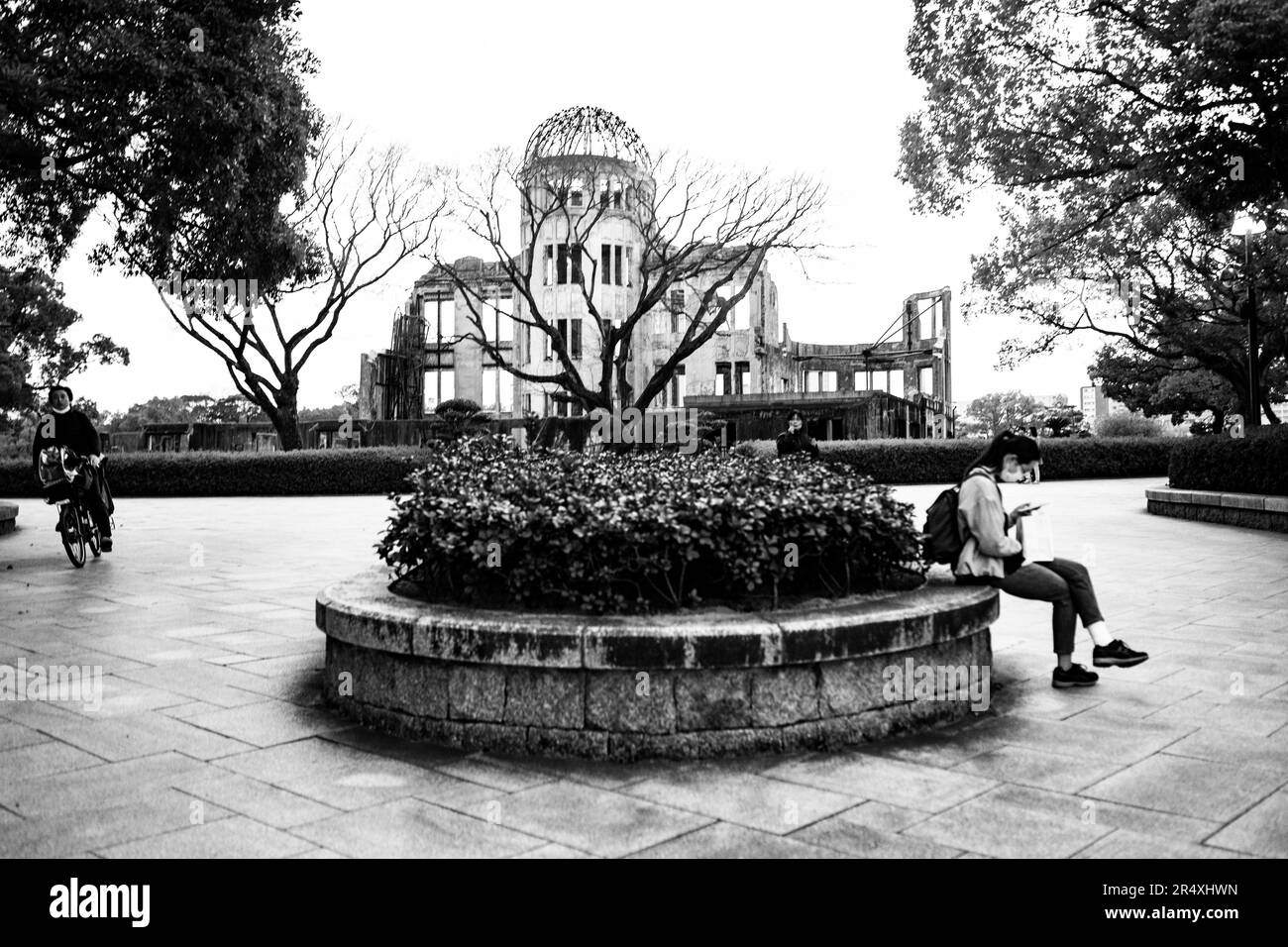 Hiroshima, Japan. 7th Mar, 2023. The Atomic Bomb Dome.The Atomic Bomb Dome, known as Genbaku Dome (åŽŸçˆ†ãƒ‰ãƒ¼ãƒ ) in Japanese, stands as a poignant reminder of the devastating atomic bombing of Hiroshima in 1945 by the U.S. Army Air Forces Enola Gay B-29 bomber. This UNESCO World Heritage site serves as a symbol of peace and a testament to the importance of nuclear disarmament.Hiroshima (åºƒå³¶) is a significant city in western Japan, known for its tragic history and remarkable resilience. It is a symbol of peace and reconciliation, with monuments like the Peace Memorial Park and Hiroshi Stock Photo