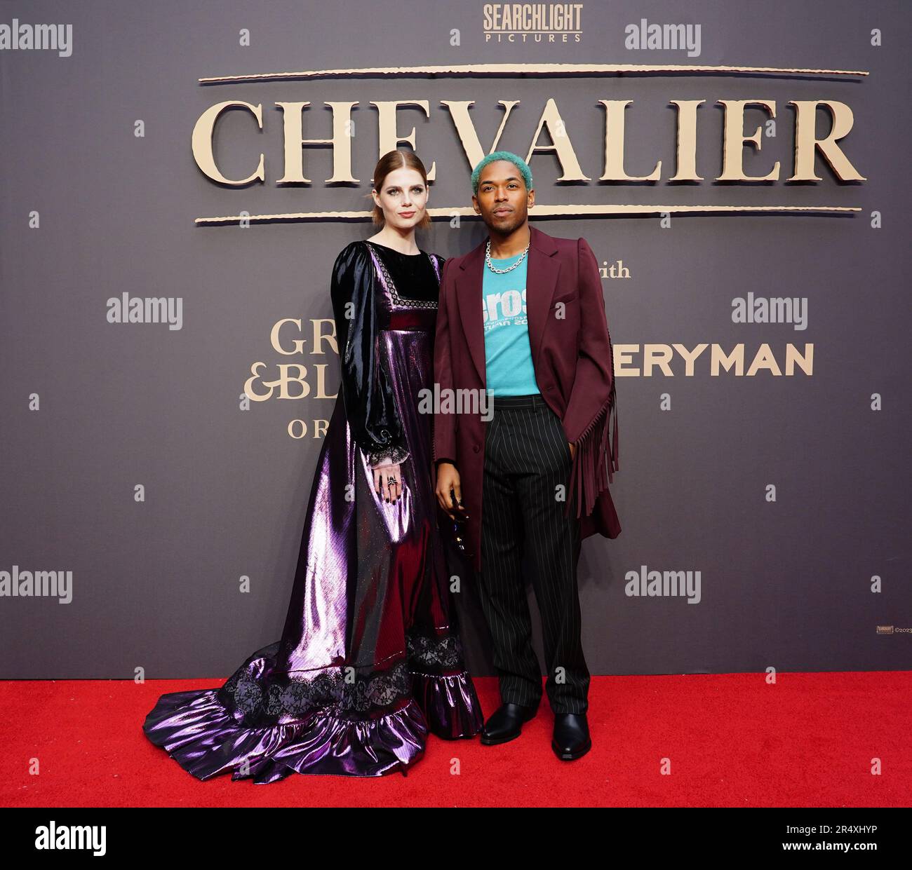Lucy Boynton and Kelvin Harrison Jr, attending the UK gala screening of