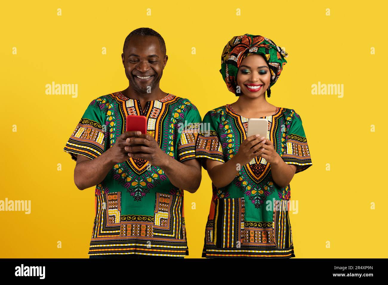 African couple in national costumes hi-res stock photography and images ...