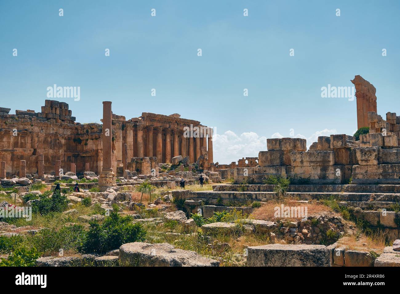 Heliopolis Temple Complex In Baalbek Stock Photo Alamy