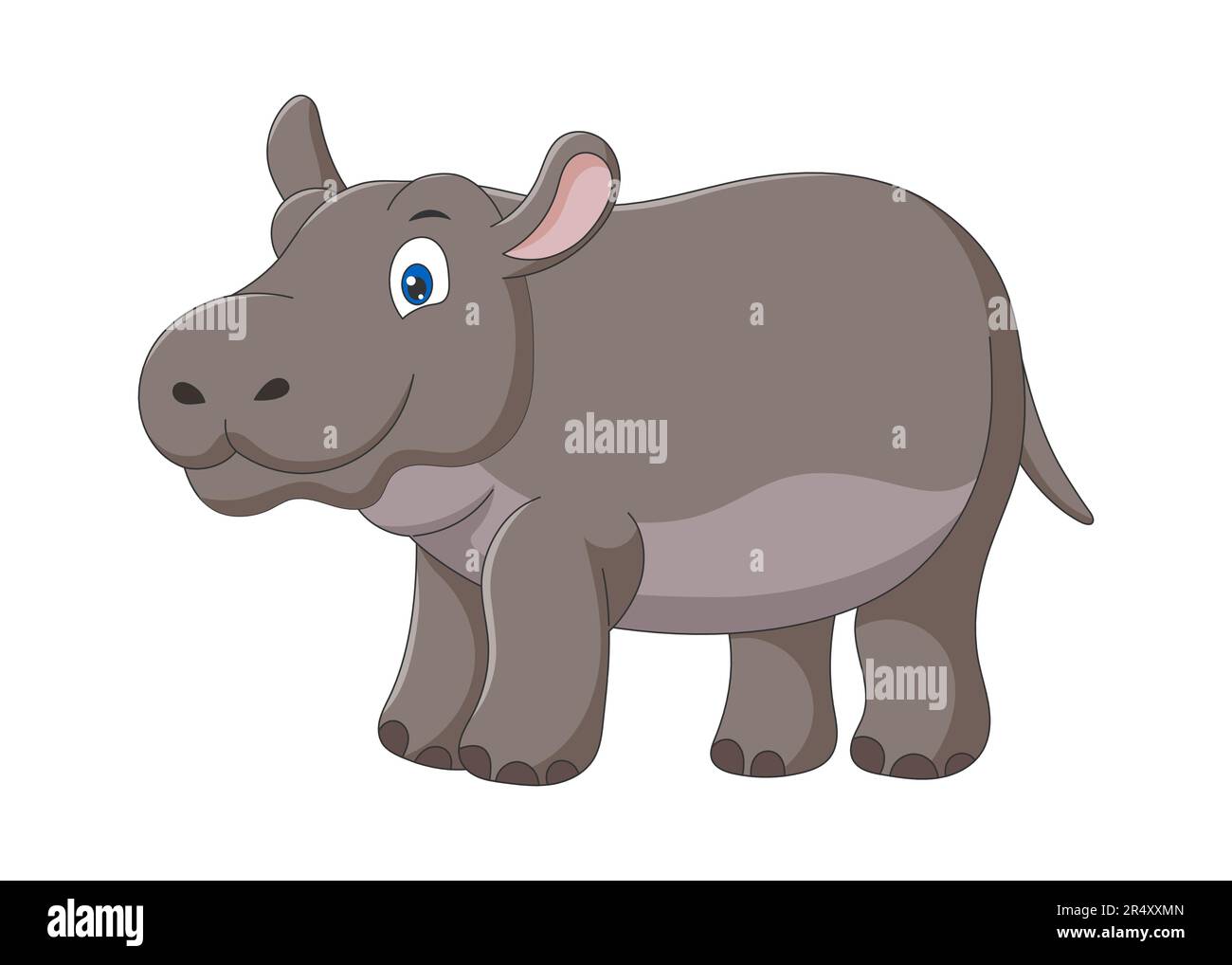 Hippo drawing hi-res stock photography and images - Alamy, image size:1300x1018