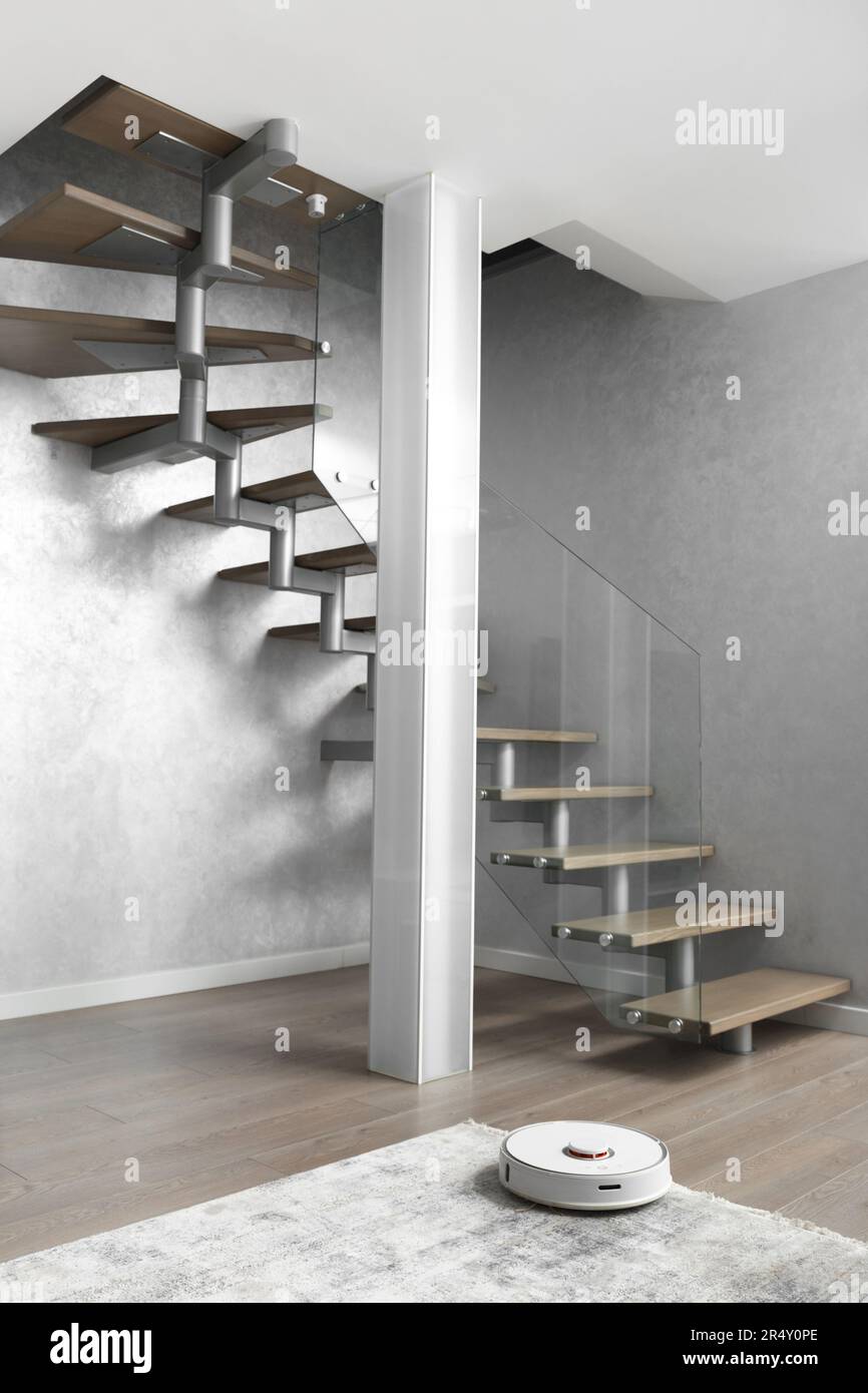 Home staircase steps railing interior wall modern furniture hi-res stock  photography and images - Alamy