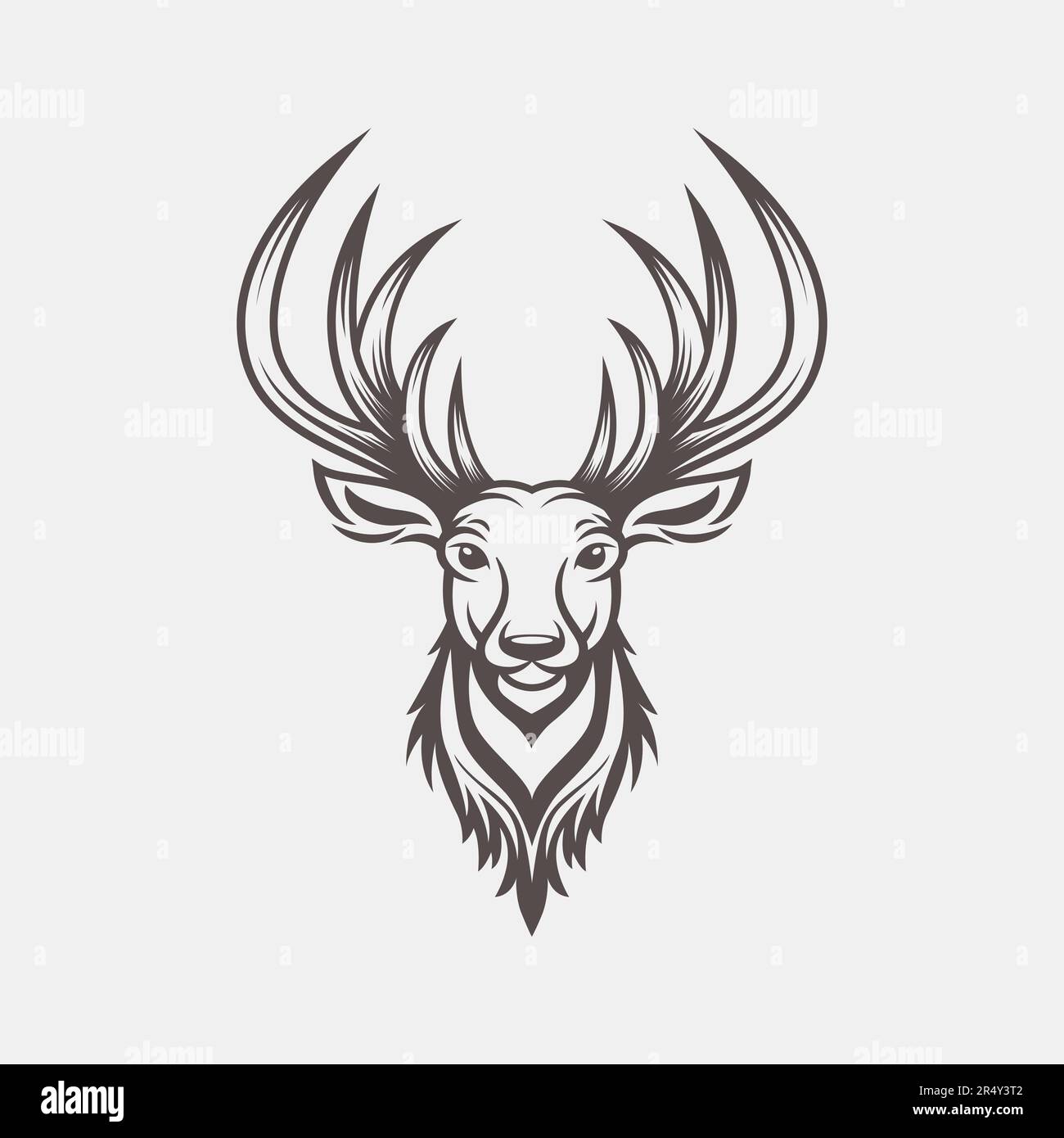 Deer Antler Horn Vector Illustration. Graphic by ahsanalvi · Creative  Fabrica