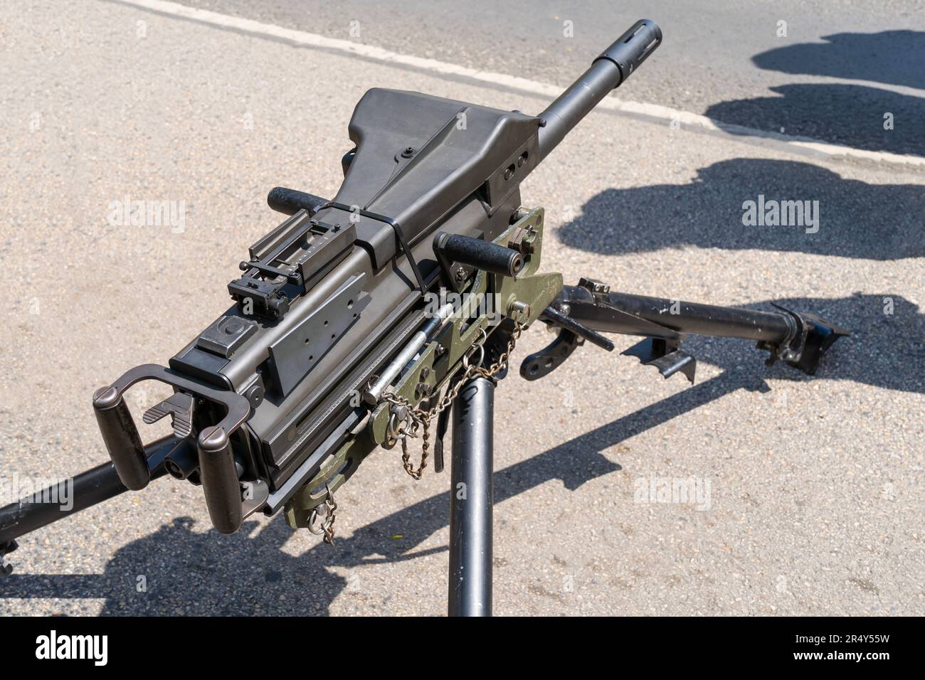 Mk 19 40 mm belt-fed automatic grenade launcher Stock Photo