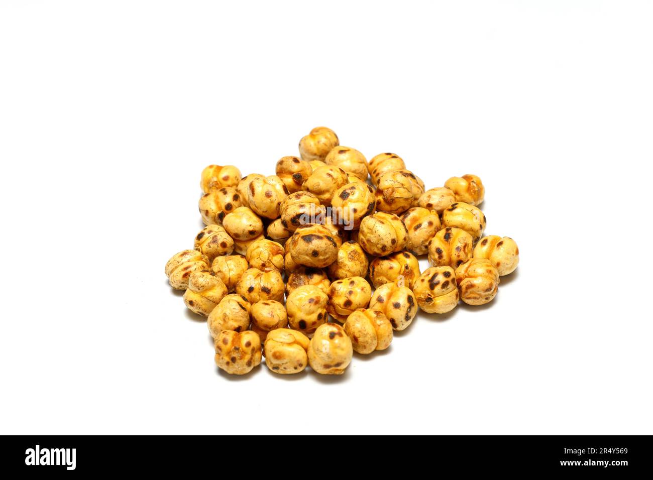 turkish leblebi, famous nut, yellow roasted chickpea, isolated on white ...