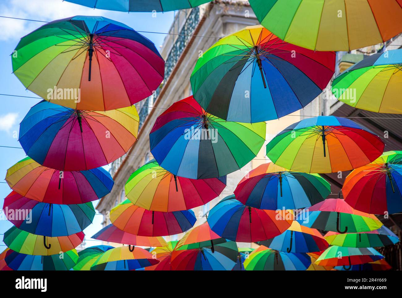 Umbrellas suspended hi-res stock photography and images - Alamy