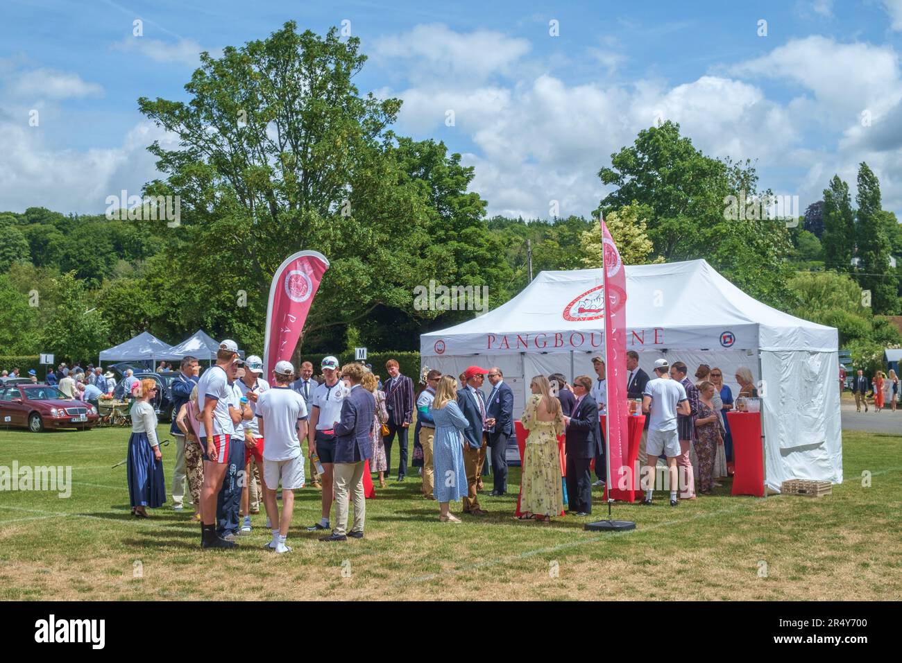 A reception for Pangbourne College at the Henley Royal Regatta, Henley-on-Thames, 2022 Stock Photo
