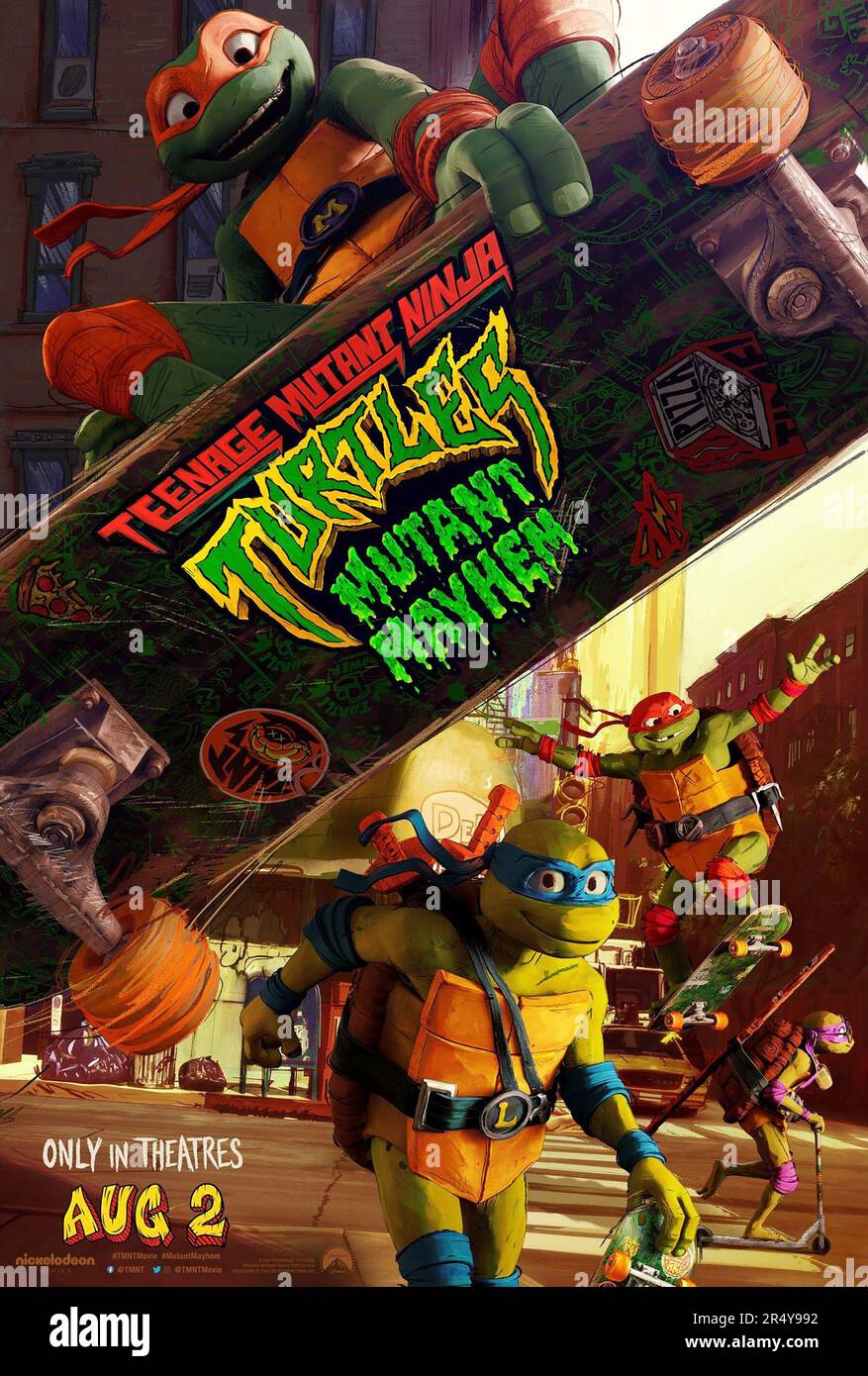 TEENAGE MUTANT NINJA TURTLES MUTANT MAYHEM, poster, from top