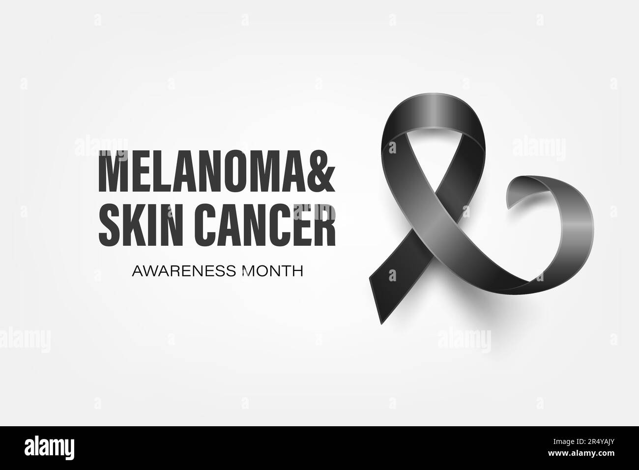 Melanoma, Skin Cancer Banner, Card, Placard with Vector 3d Realistic