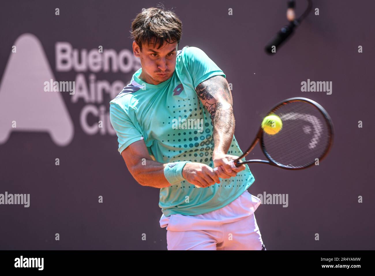 Camilo Ugo Carabelli (Argentina). Buenos Aires Racket Club Challenger. Stock Photo
