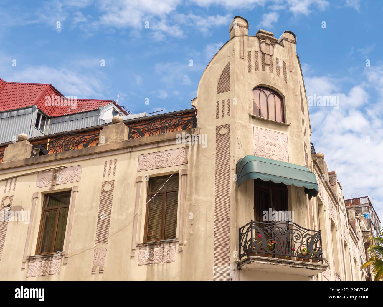 Art Nouveau building in Batumi Georgia. Moderne architecture in ...