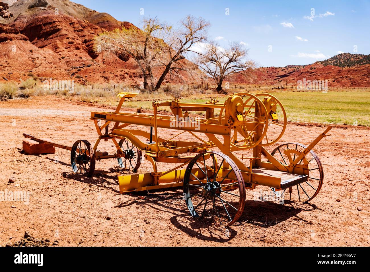 Antique farm equipment; Fruita; Capital Reef National Park; Utah; USA Stock Photo Alamy