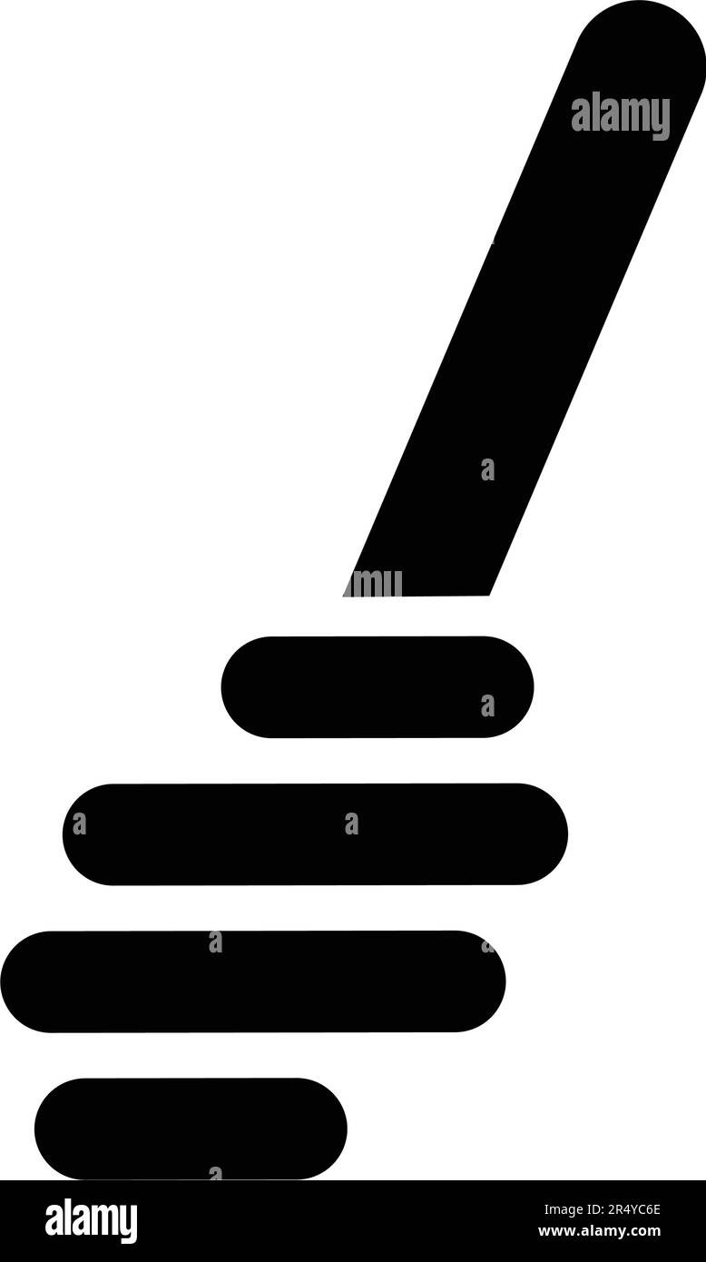 Honey dipper logo vector illustration symbol design Stock Vector Image