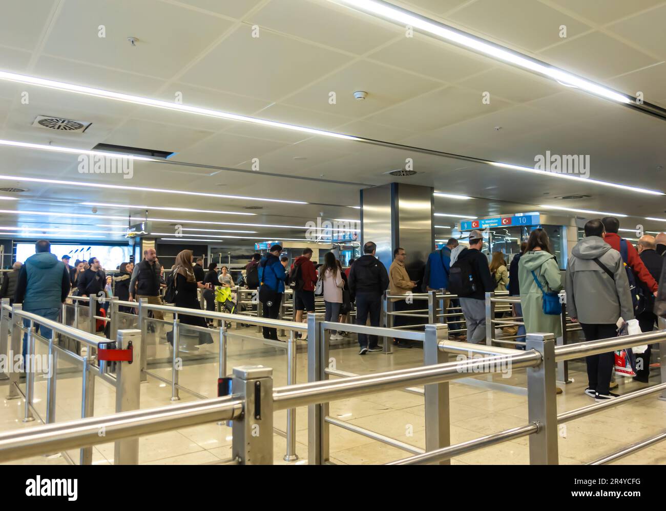 Passport control, arrivals at Sabiha Gokcen International Airport