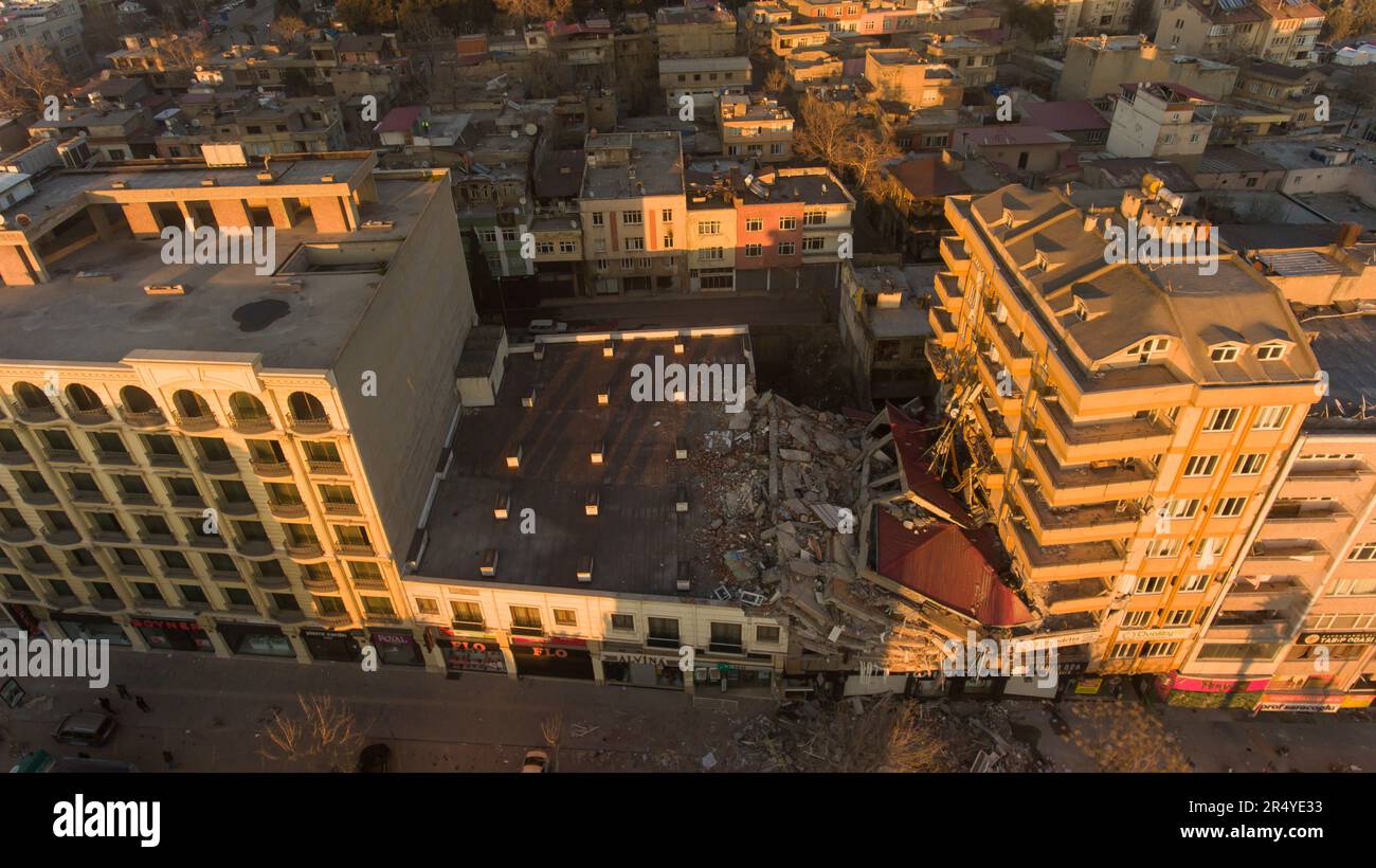 Elbistan Kahramanmaras Turkey 02 07 2023 Turkey Earthquake 2023. A devastating magnitude 7.8 