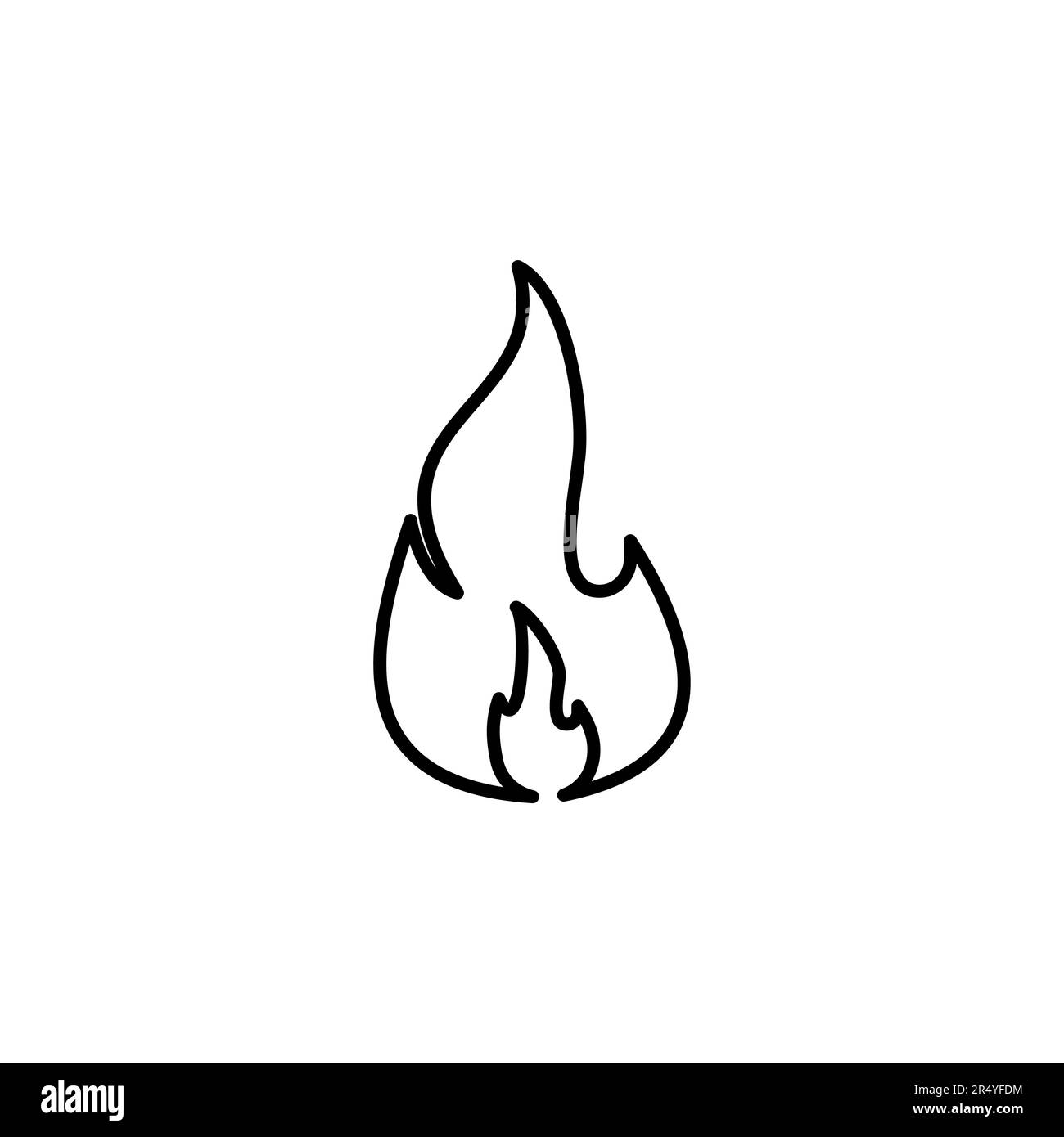 Fire icon vector. fire vector icon Stock Vector Image & Art - Alamy